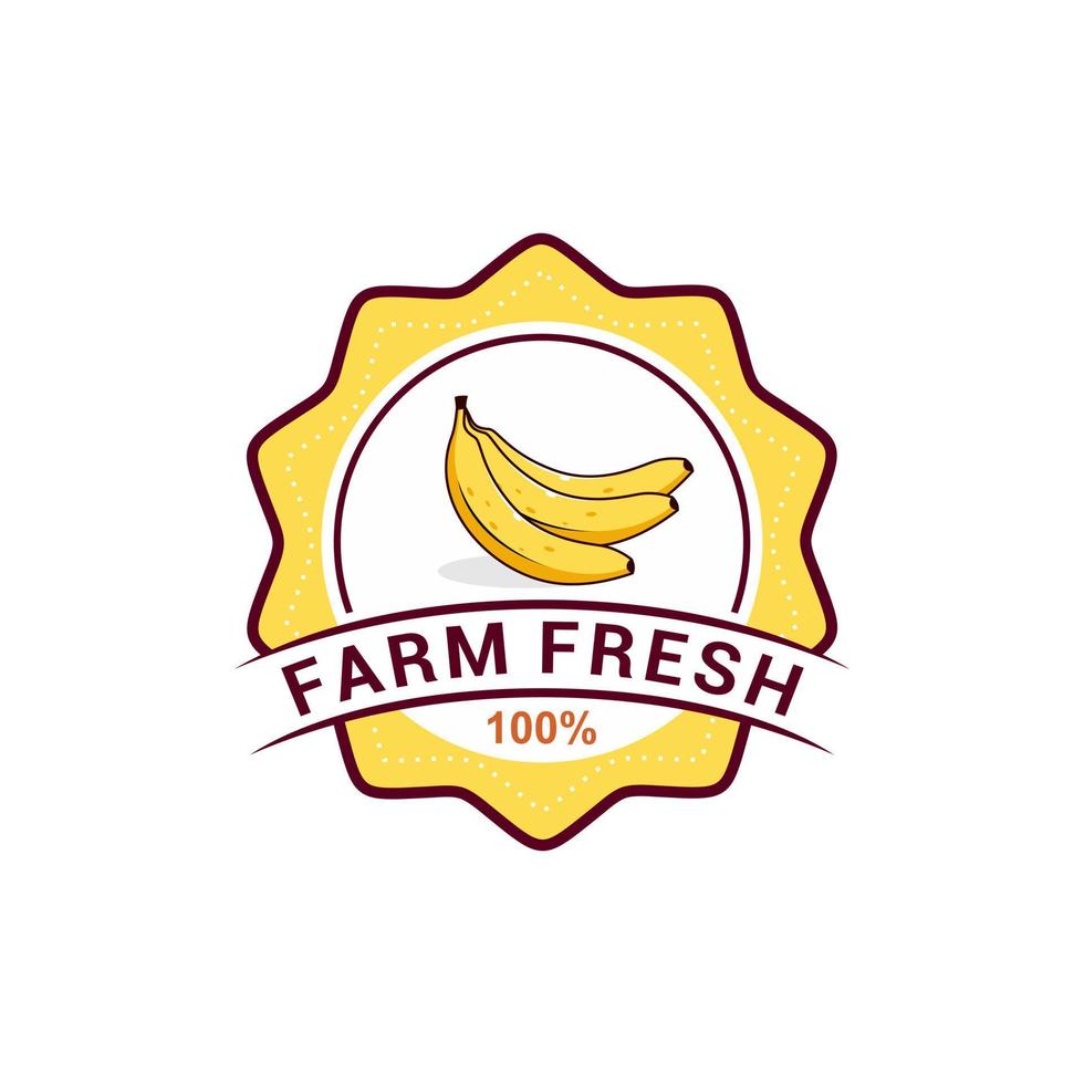 Banana Fruit Logo Vector Template