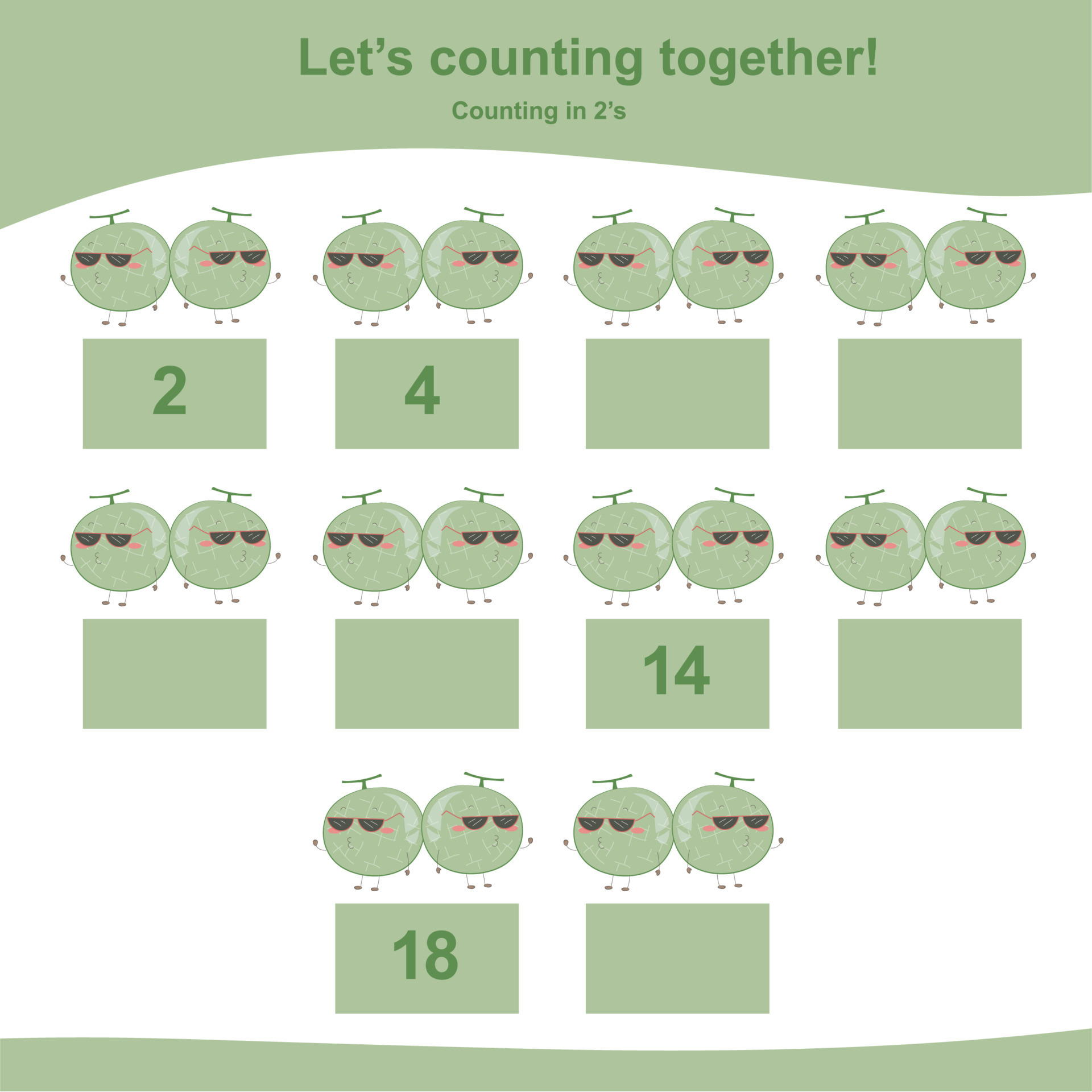 Mathematic counting worksheet. Math activity, count and write the ...