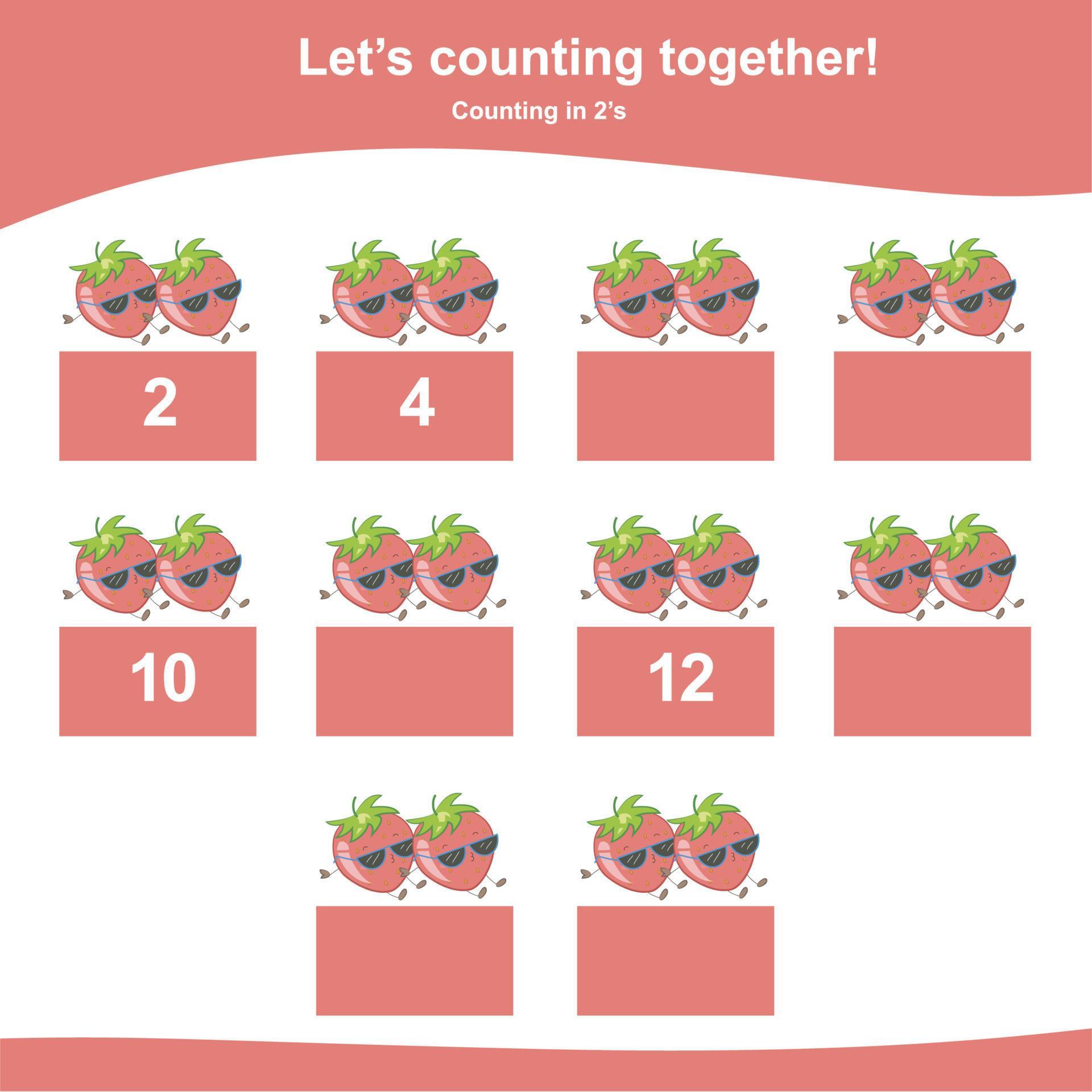 Mathematic counting worksheet. Math activity, count and write the ...