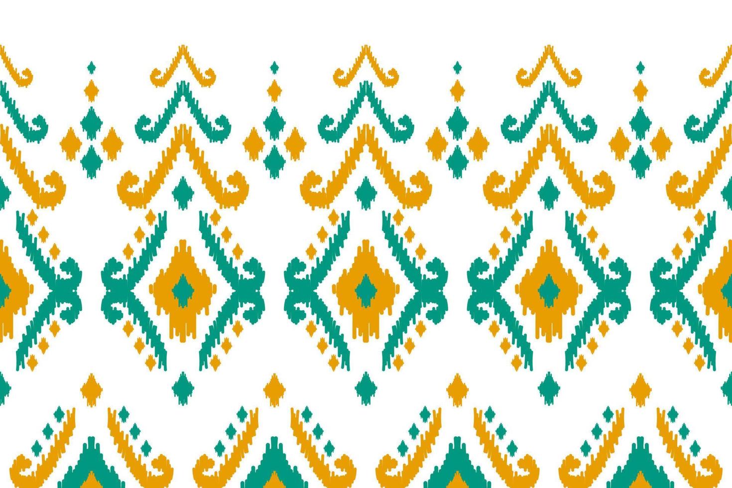 Ethnic ikat seamless pattern in tribal. Aztec geometric ethnic ornament print. Ikat pattern style. vector