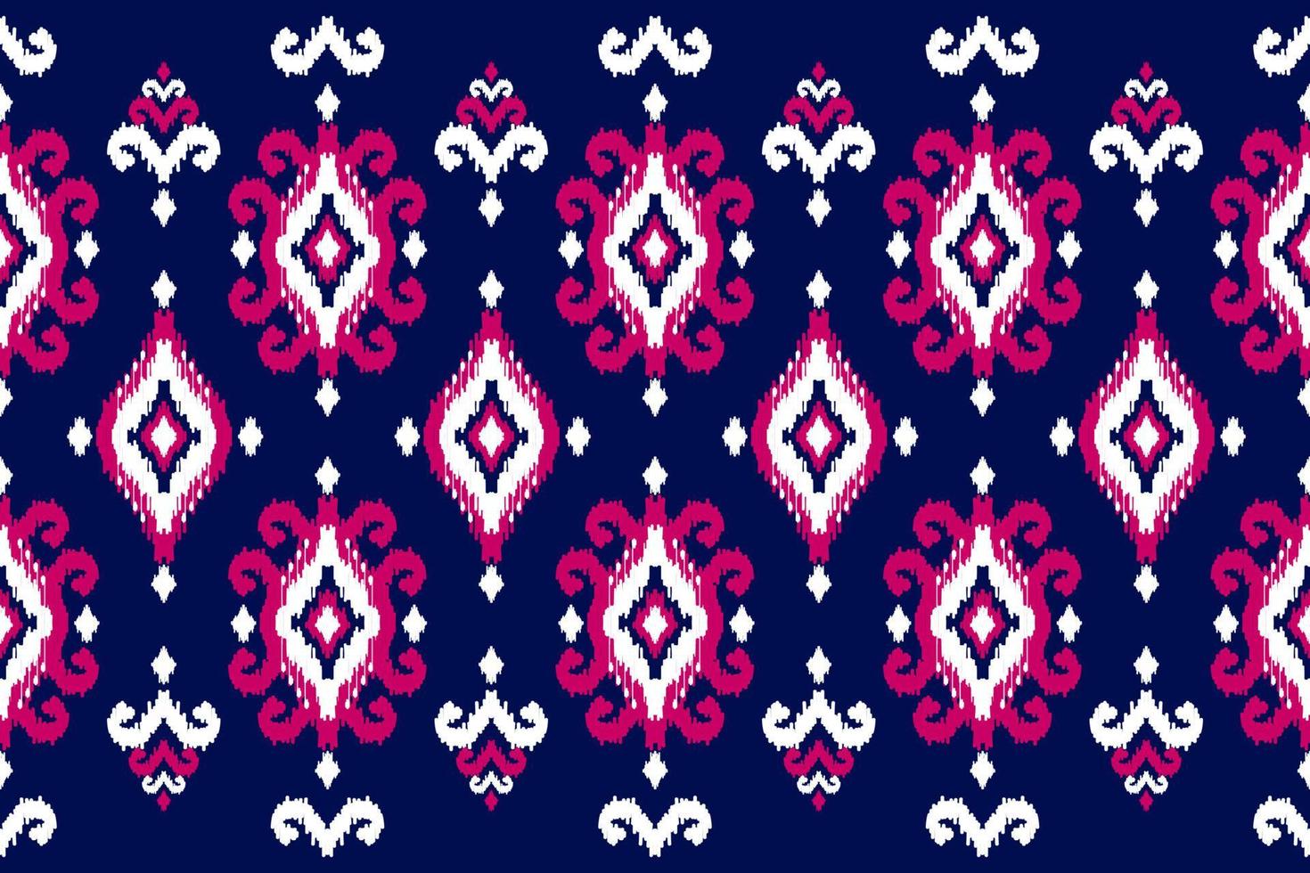 Carpet ethnic ikat pattern art. Geometric ethnic ikat seamless pattern in tribal. Mexican style. vector