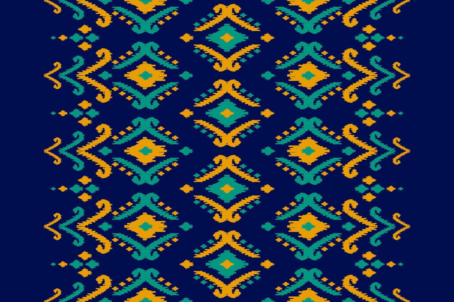 alfombra étnica patrón ikat art. patrón geométrico étnico ikat sin costuras en tribal. estilo mexicano vector