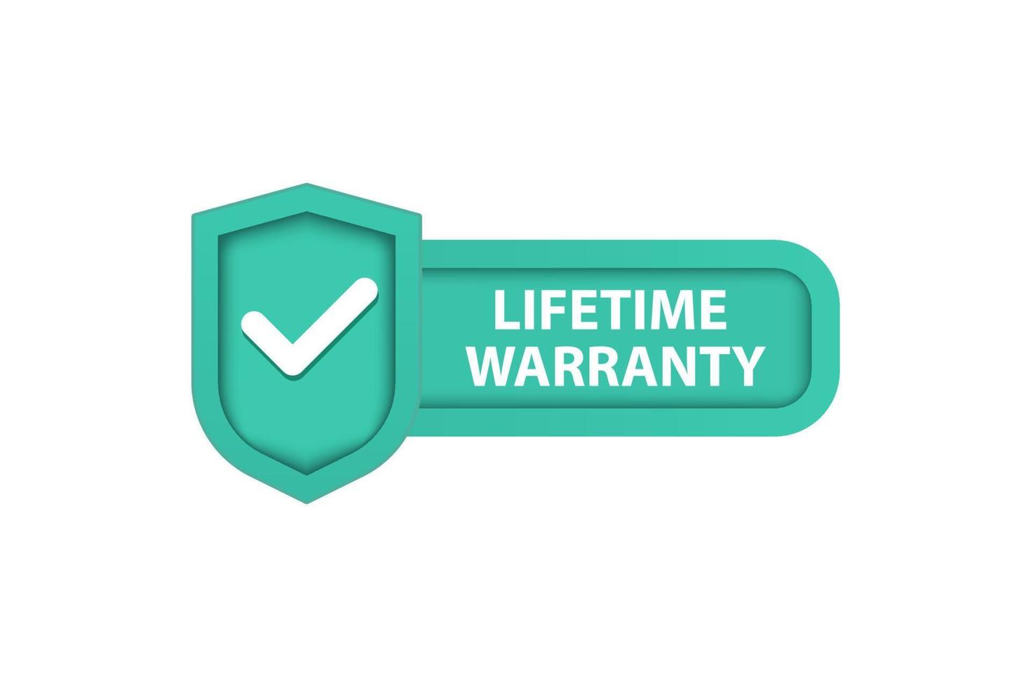 lifetime warranty icon 18989202 Vector Art at Vecteezy