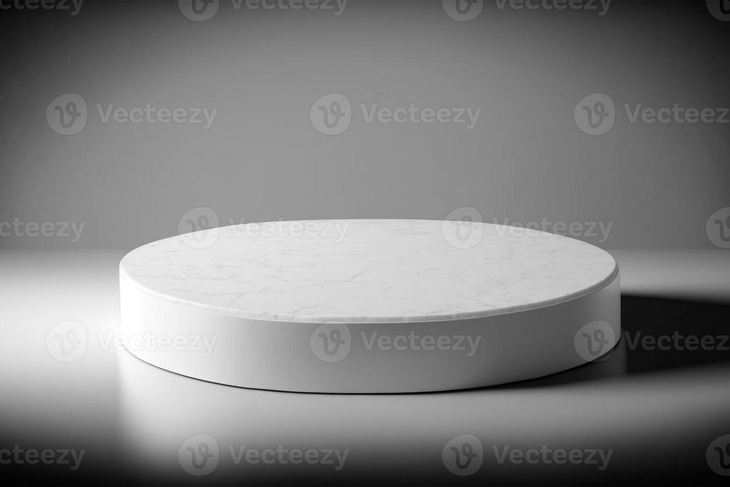 white abstract stone blank simple for product display podium platforms cosmetic placement studio platform 3d background. photo