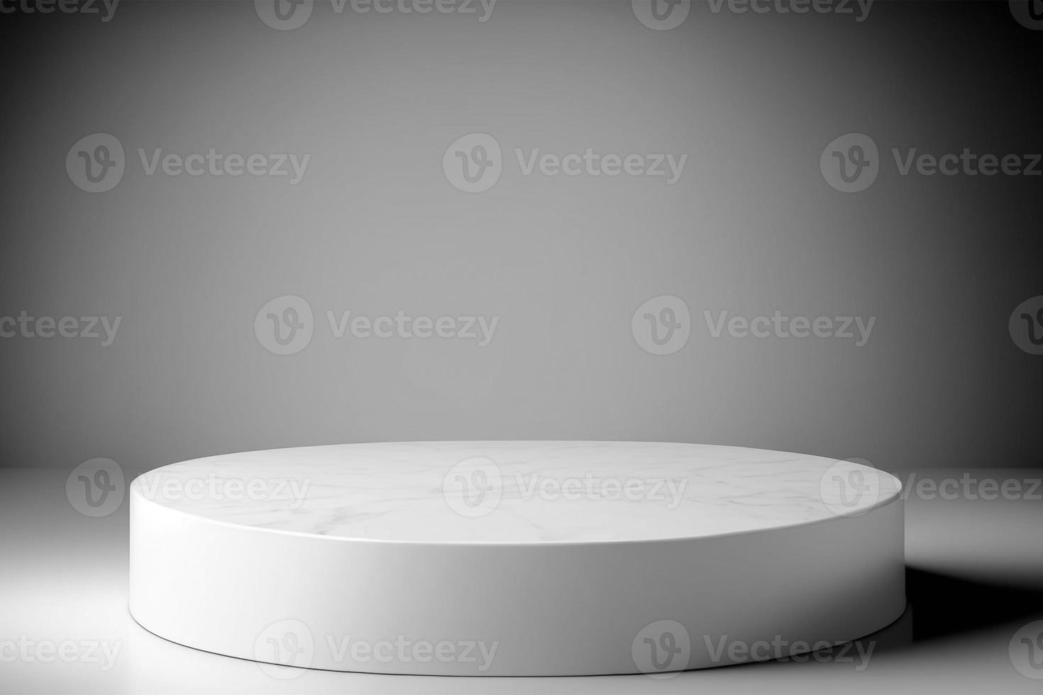 white abstract stone blank simple for product display podium platforms cosmetic placement studio platform 3d background. photo