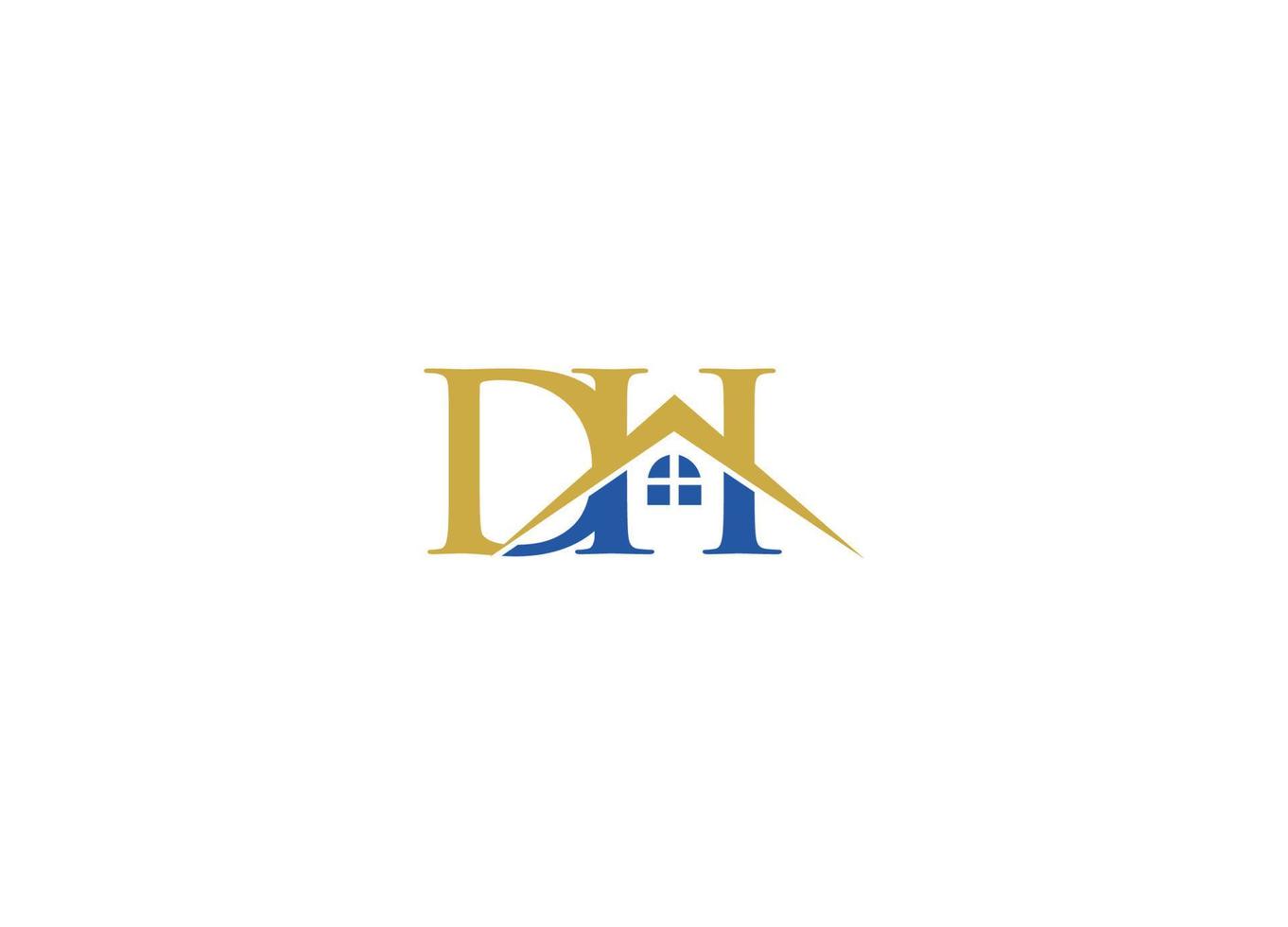 dh letter initial creative modern logo design vector icon template