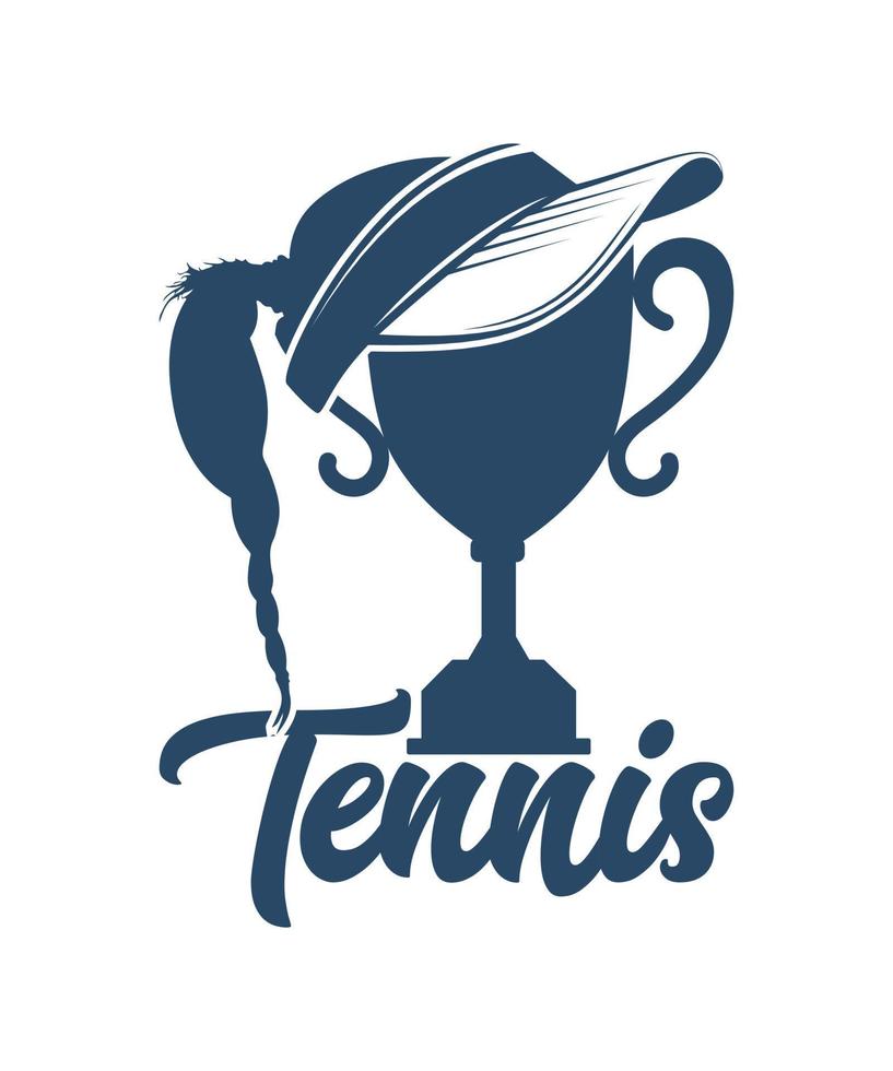 diseño de camiseta de vector de ilustración de tenis