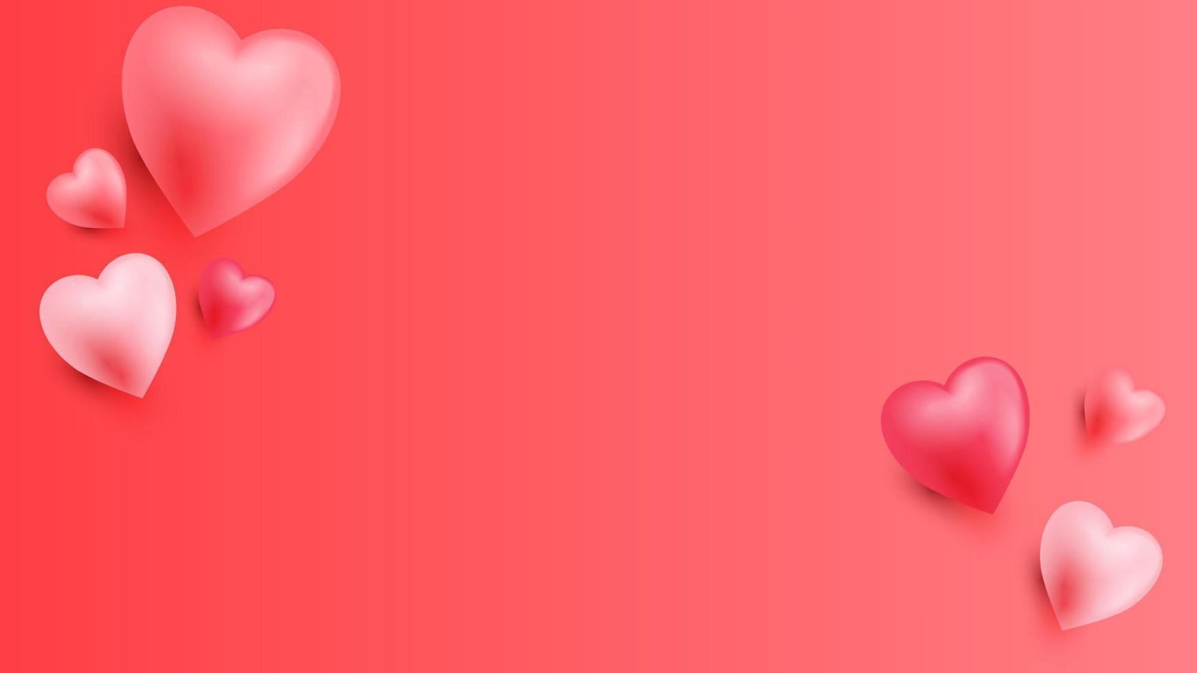 valentine background with 3d heart effect and cute look 18990010 ...