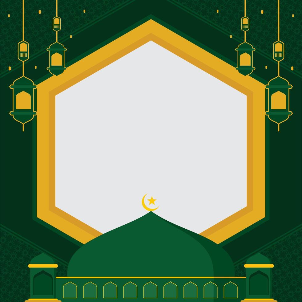 Islamic vector frame