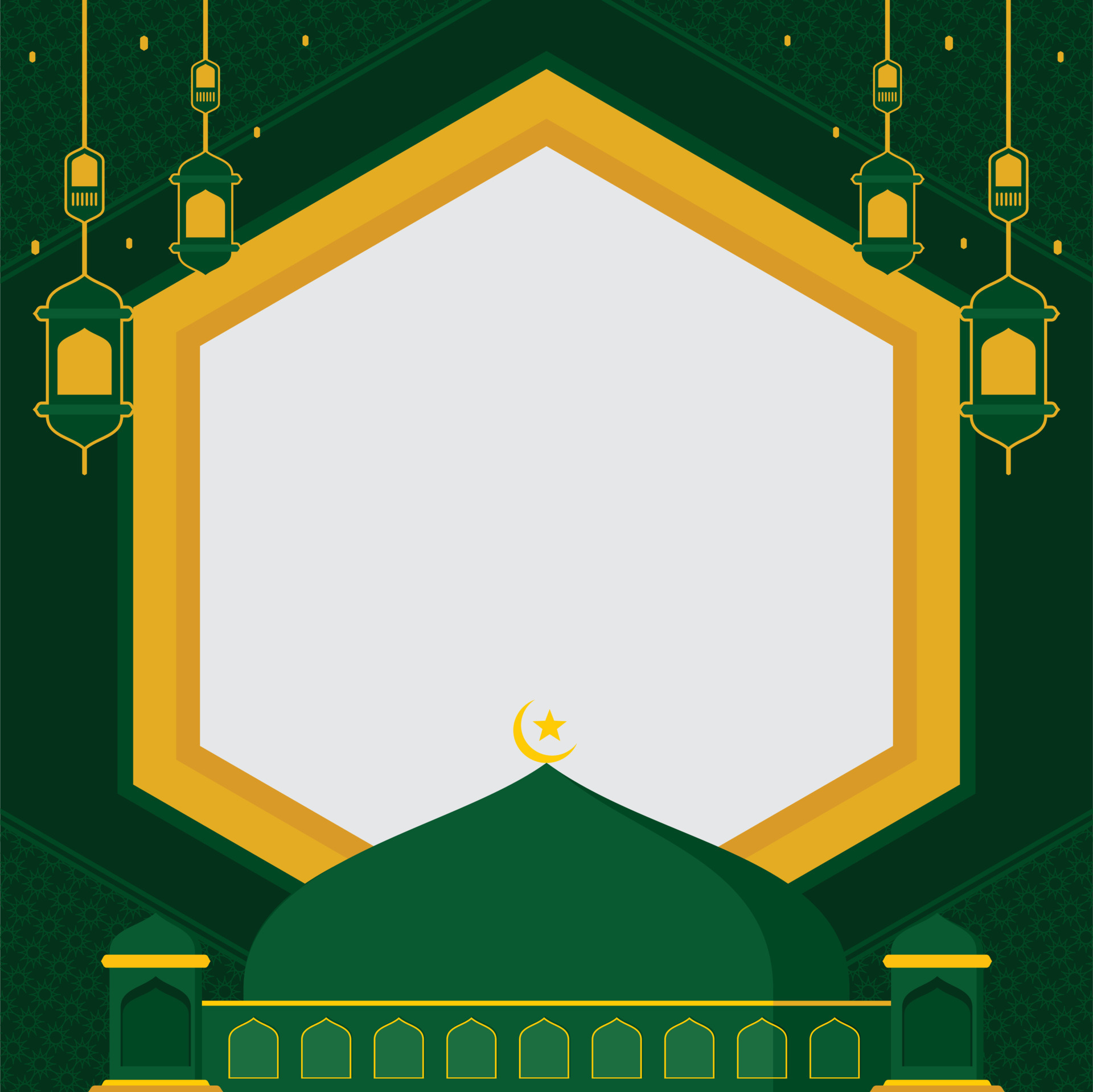 Islamic vector frame 18990012 Vector Art at Vecteezy