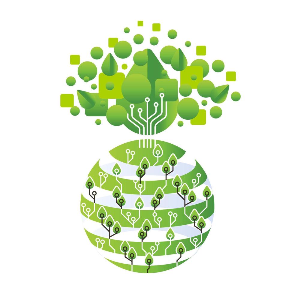 sustainability innovation idea concept illustration vector