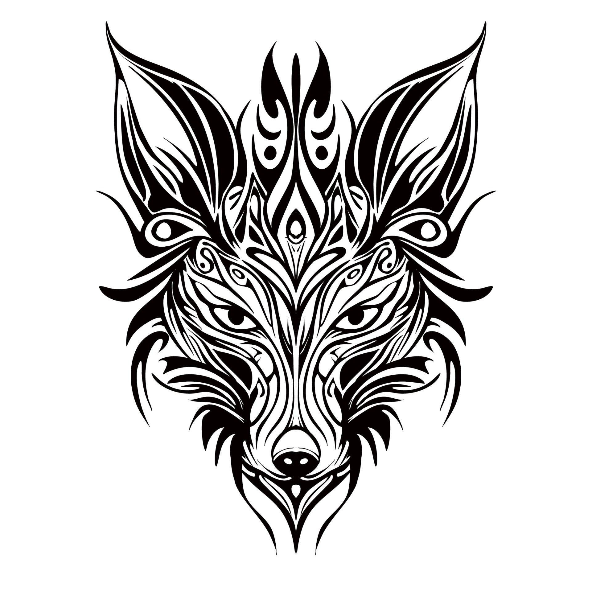 tribal fox designs