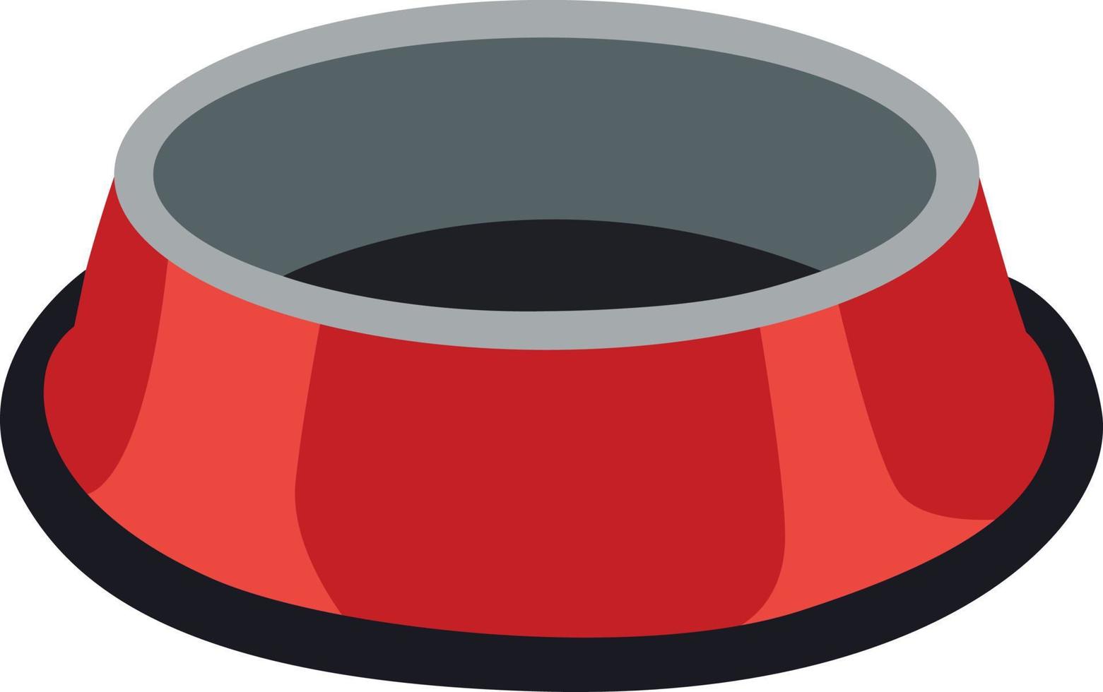 Dog bowl icon, dog food and water bowl isolated on white background. Vector, cartoon Dog bowl icon, dog food and water bowl isolated on white background. Vector, cartoon