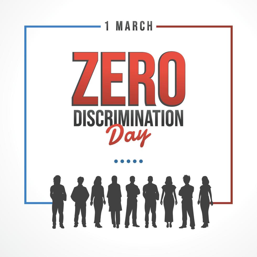 zero discrimination day vector