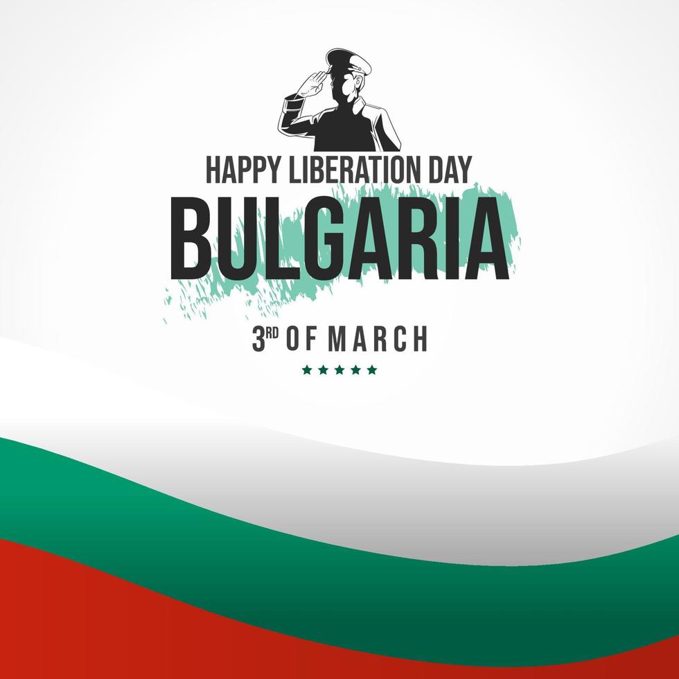 March 3, Day of Liberation of Bulgaria from the Ottoman Dominion vector