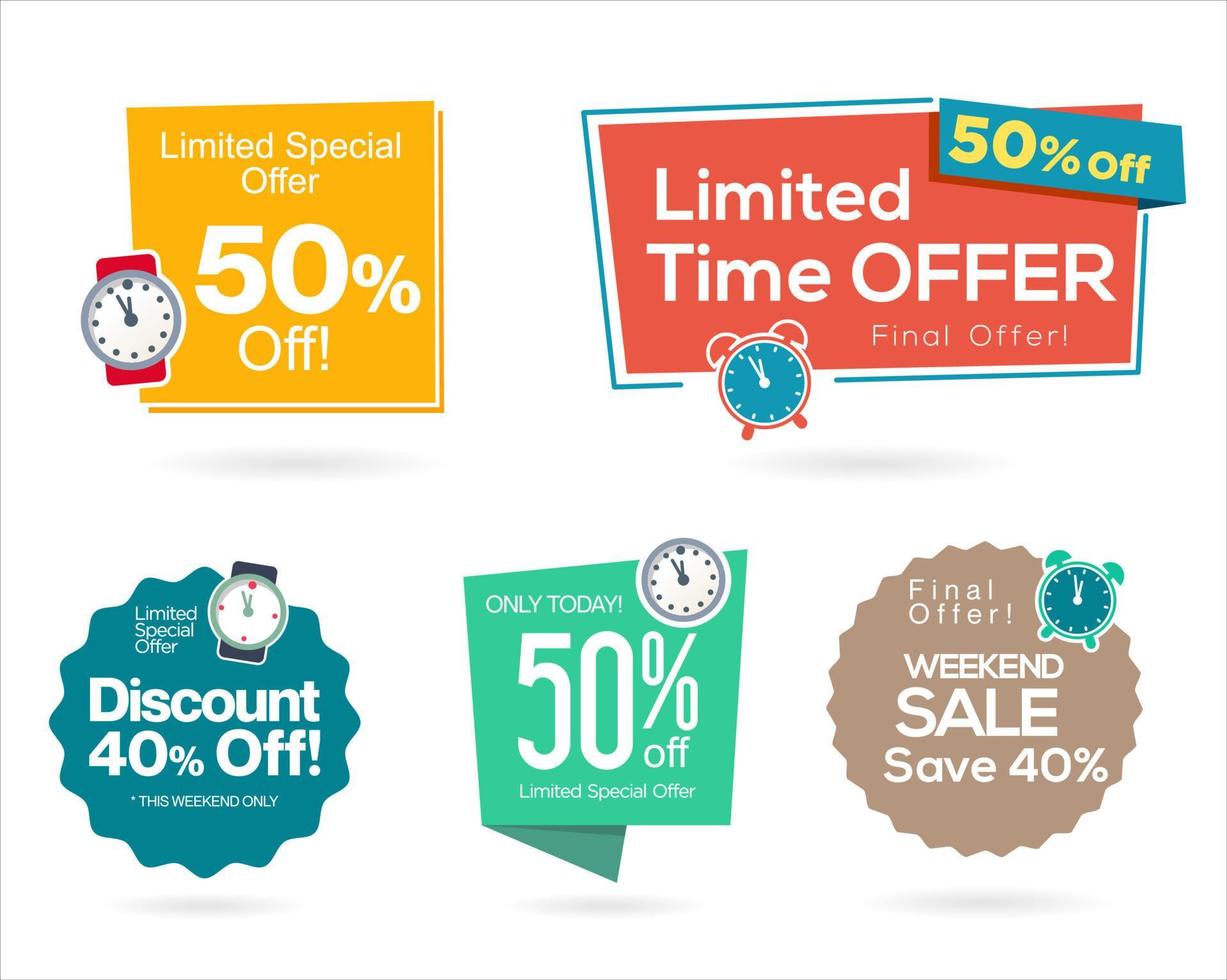 Sale and Limited Special Offer Banner Vector Template
