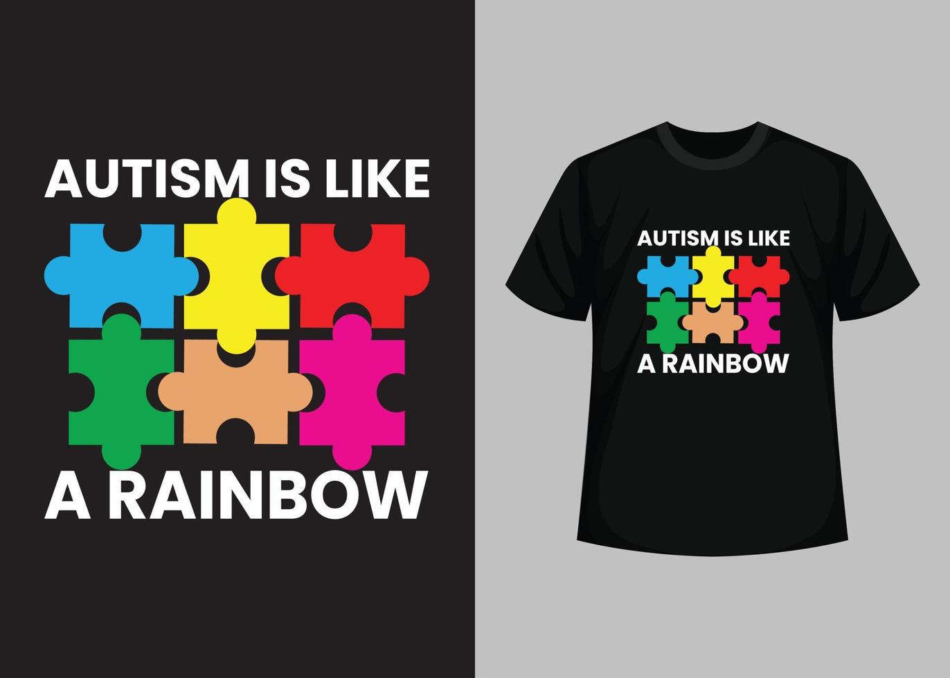 diseño de camisetas del día de la concienciación sobre el autismo, diseño de camisetas del día del autismo increíble, diseño de camisetas del día mundial de la concienciación sobre el autismo, camiseta tipográfica, elementos vectoriales e ilustrativos para productos imprimibles vector