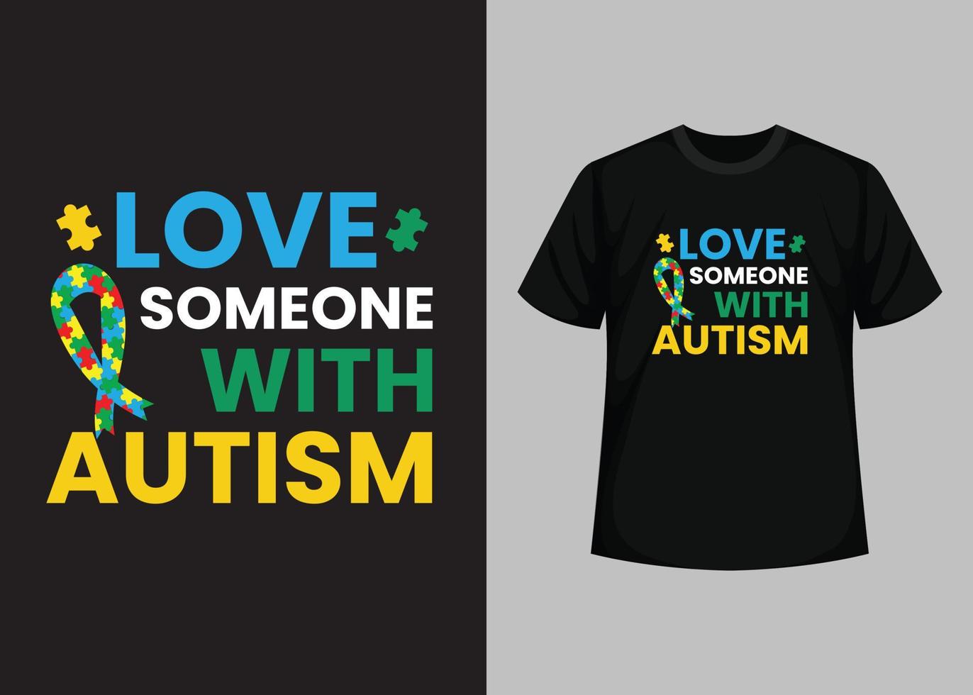 diseño de camisetas del día de la concienciación sobre el autismo, diseño de camisetas del día del autismo increíble, diseño de camisetas del día mundial de la concienciación sobre el autismo, camiseta tipográfica, elementos vectoriales e ilustrativos para productos imprimibles vector