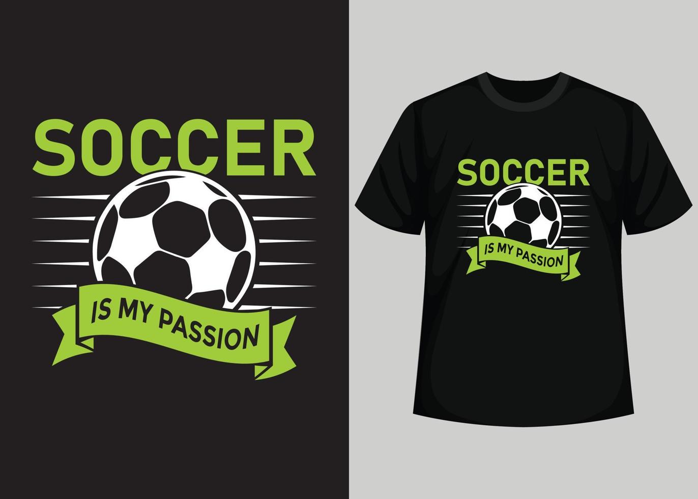 el fútbol es mi diseño de camisetas de pasión. mejor diseño de camiseta de feliz día de fútbol. diseño de camisetas, camisetas tipográficas, elementos vectoriales e ilustrativos para productos imprimibles. vector