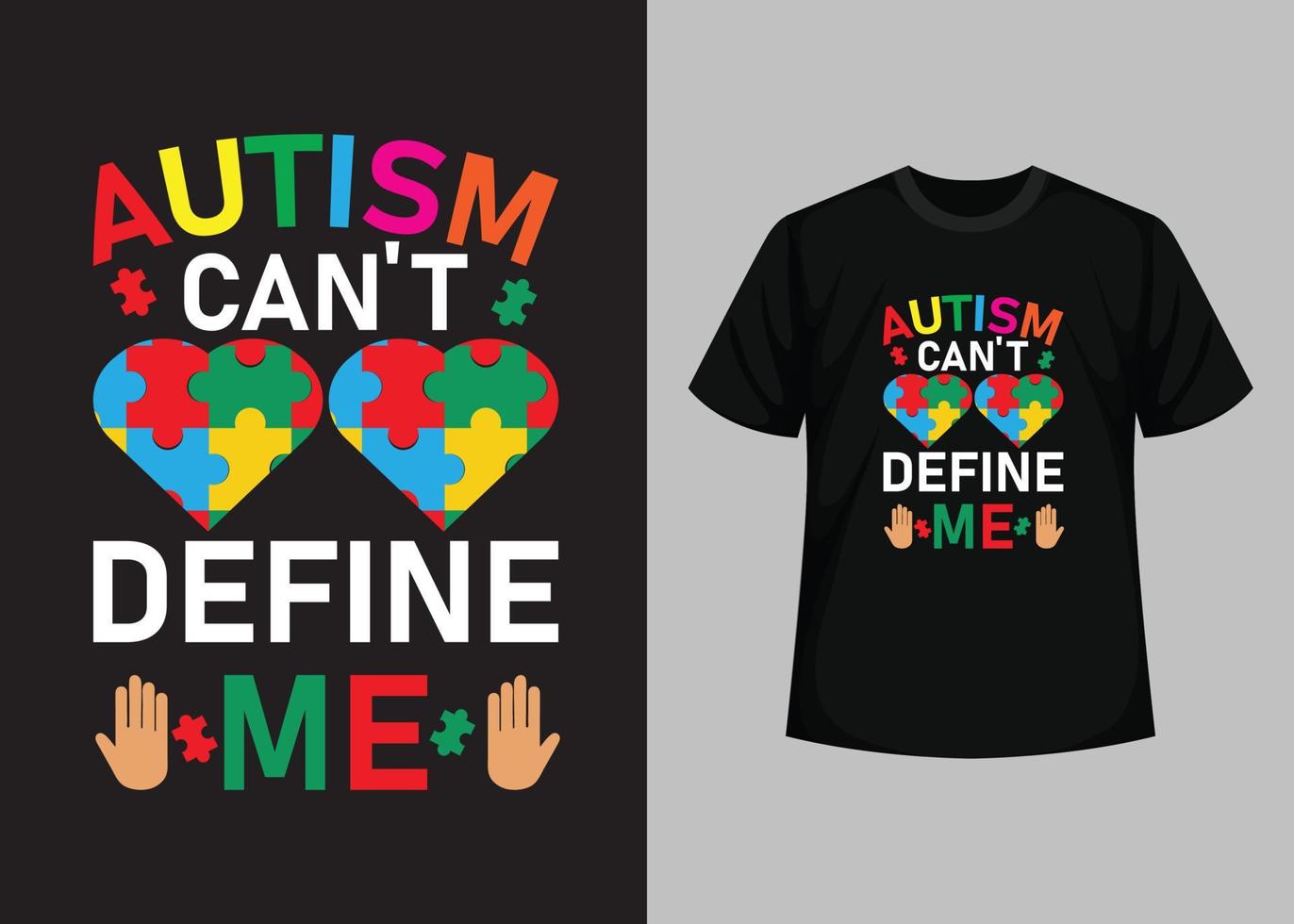 diseño de camisetas del día de la concienciación sobre el autismo, diseño de camisetas del día del autismo increíble, diseño de camisetas del día mundial de la concienciación sobre el autismo, camiseta tipográfica, elementos vectoriales e ilustrativos para productos imprimibles vector