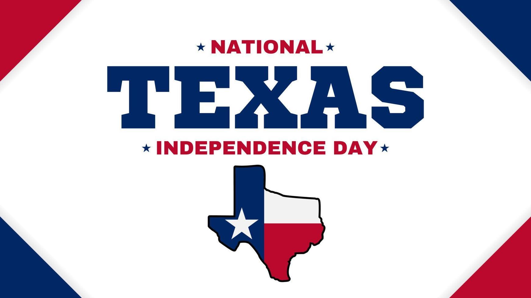 National Texas Independence Day Illustration Banner vector