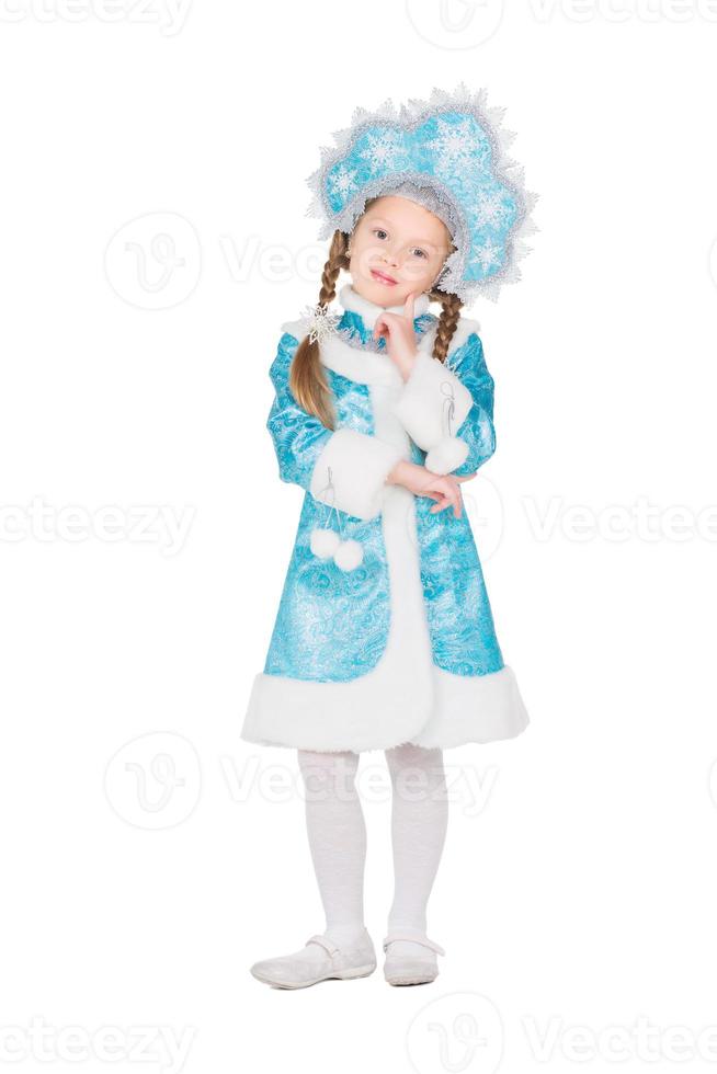 Girl in snow maiden costume 18990756 Stock Photo at Vecteezy