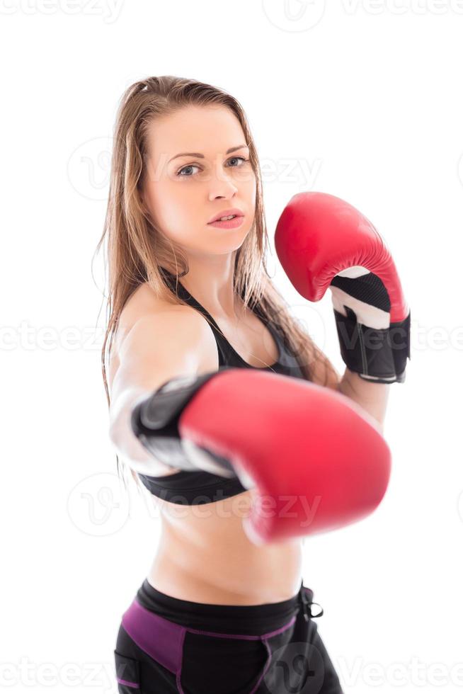 Portrait of young blond woman photo