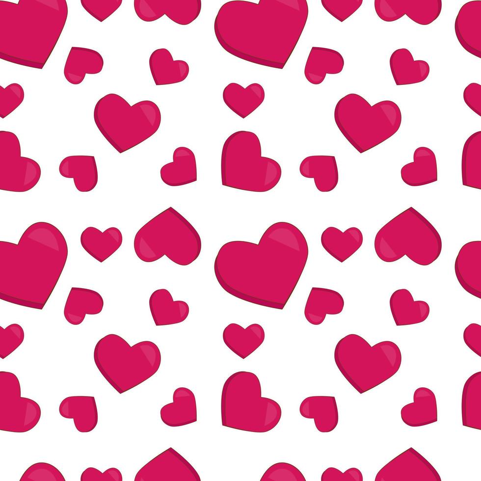 seamless heart pattern on a blue background vector