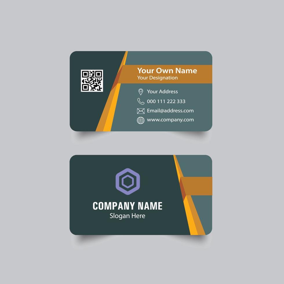 Set of Modern buiseness Card, Classical and Creative design Business Card Templates vector