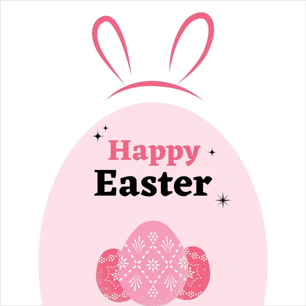 Happy Easter poster vector