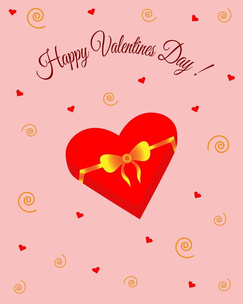 Happy valentines day vector