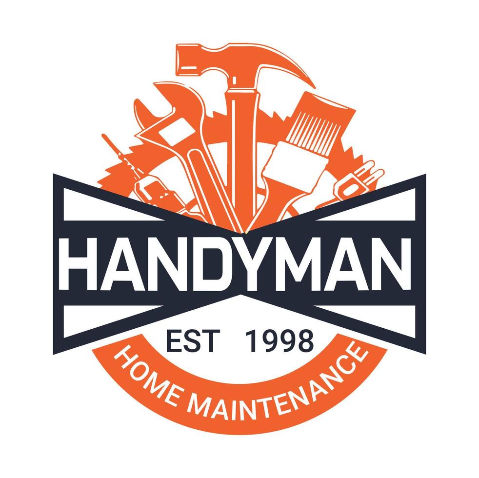 Handyman Logo free vector