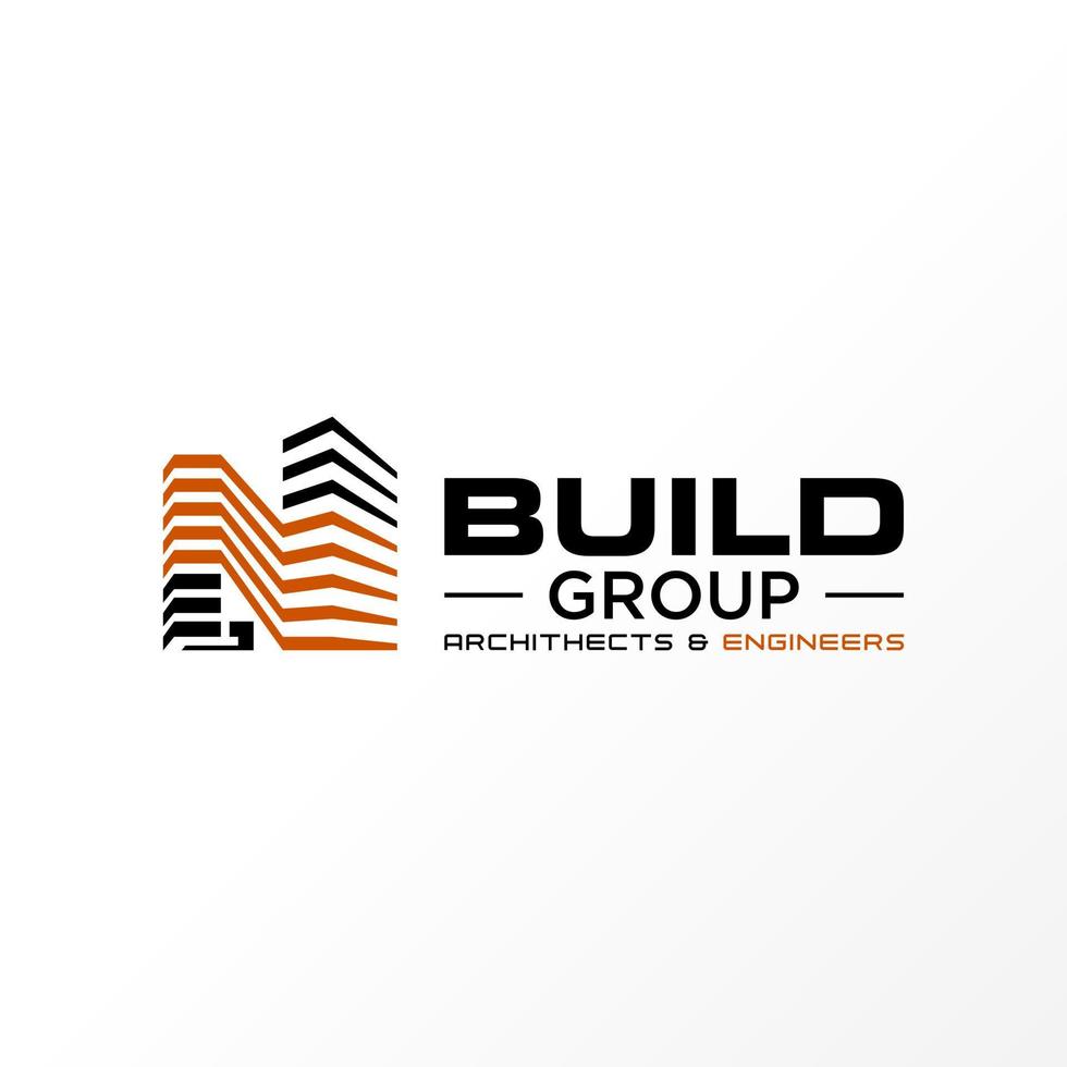 Letter or word N font in 3D with building shape image graphic icon logo design abstract concept vector stock. Can be used as a symbol related to architecture or initial