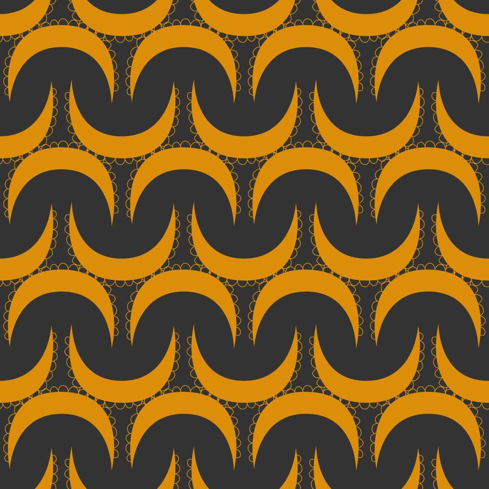 Vector pattern. Crescent. Seamless pattern