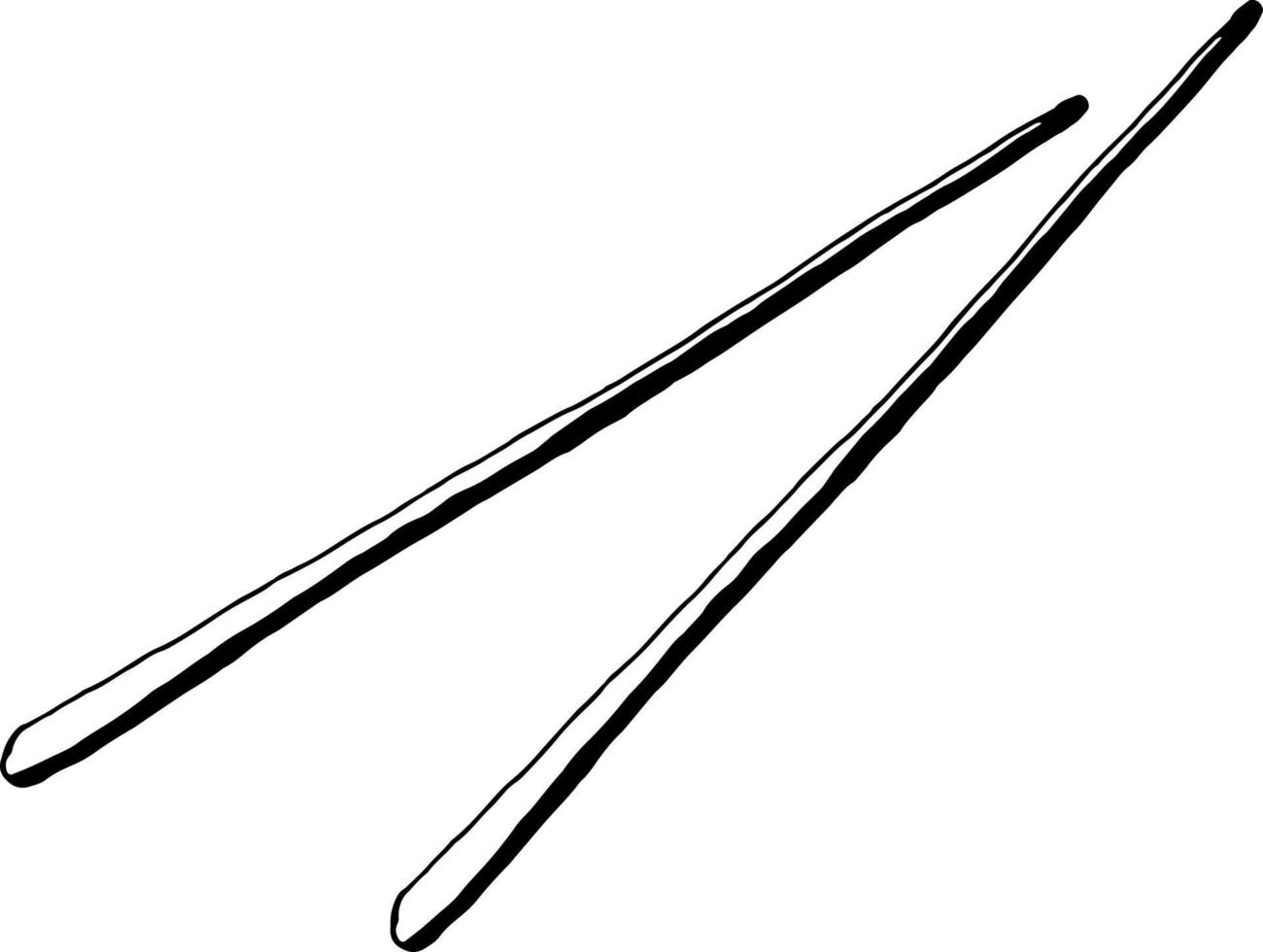 Chinese chopsticks. Vector clipart