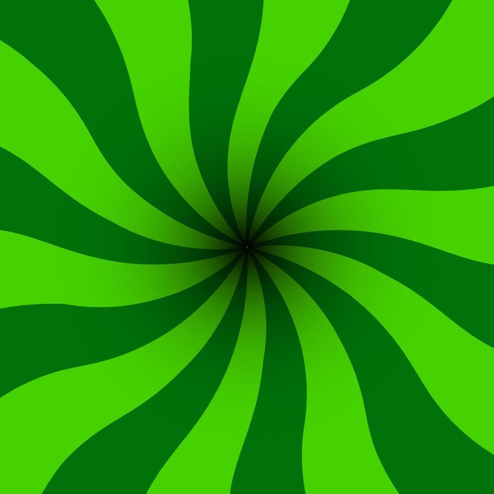 Swirling pattern background.  Converging psychadelic scalable stripes. St. Patrick's day. Vector illustration