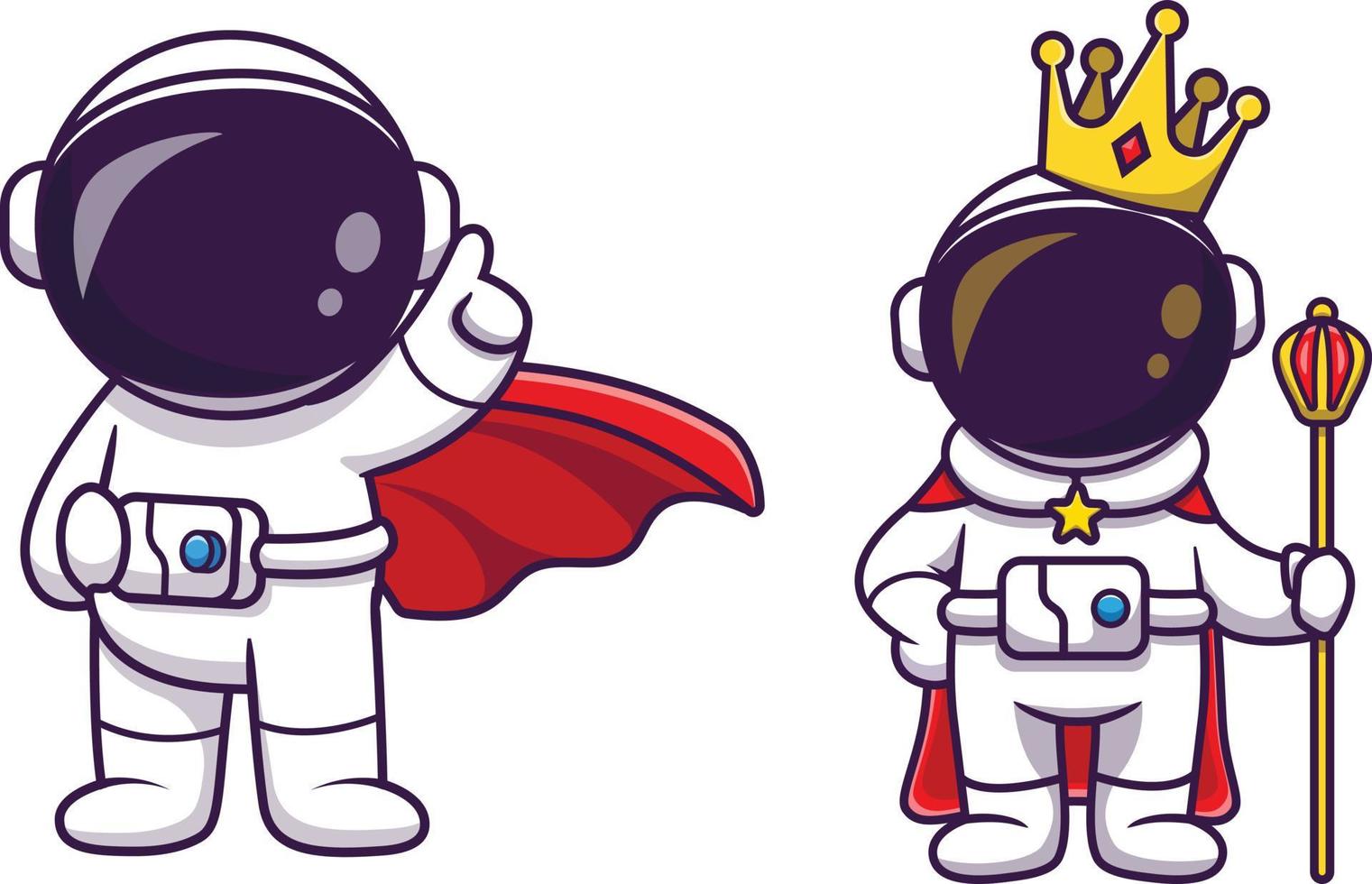 Cute astronaut king with crown cartoon icon illustration. science technology icon concept isolated . flat cartoon style 18991894 Vector Art at Vecteezy Cute astronaut king with crown cartoon icon illustration. science technology icon concept isolated . flat cartoon style 18991894 Vector Art at Vecteezy