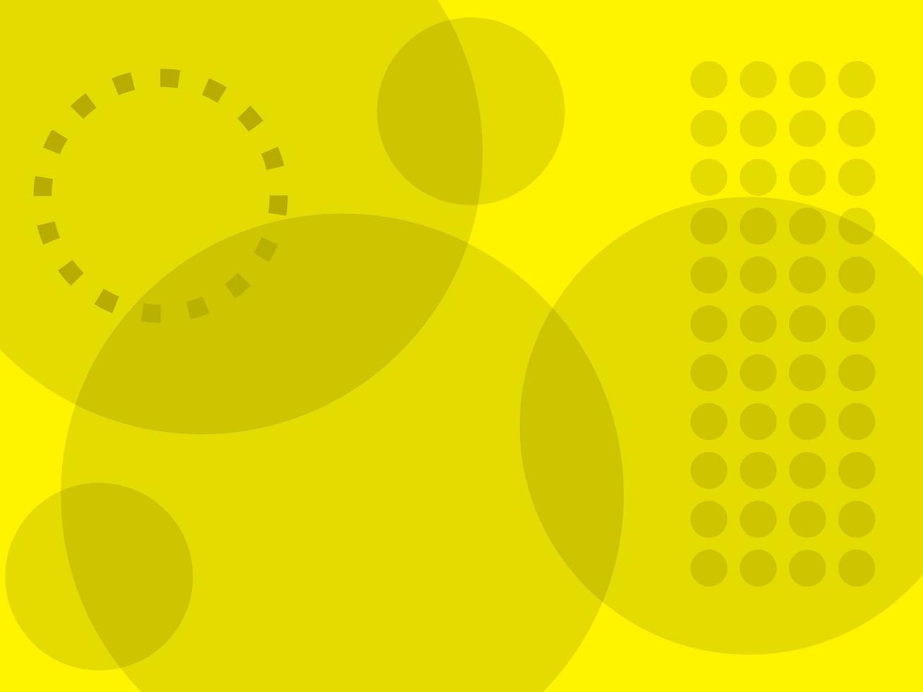 Yellow abstract background with circle vector