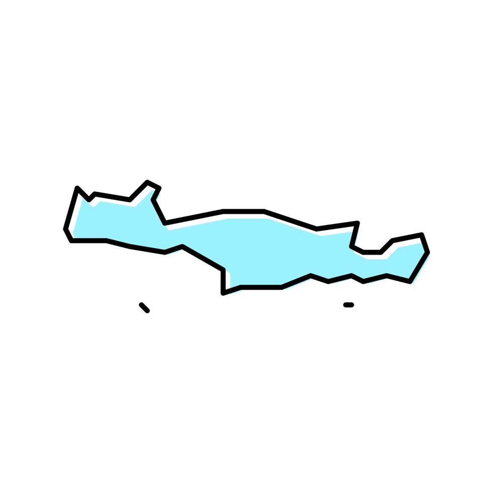 creta grecia isla color icono vector ilustración