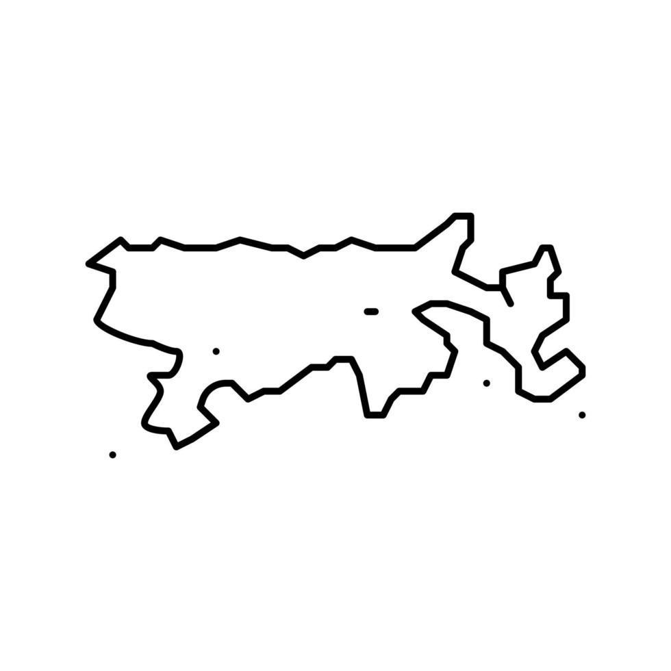 lake titicaca line icon vector illustration