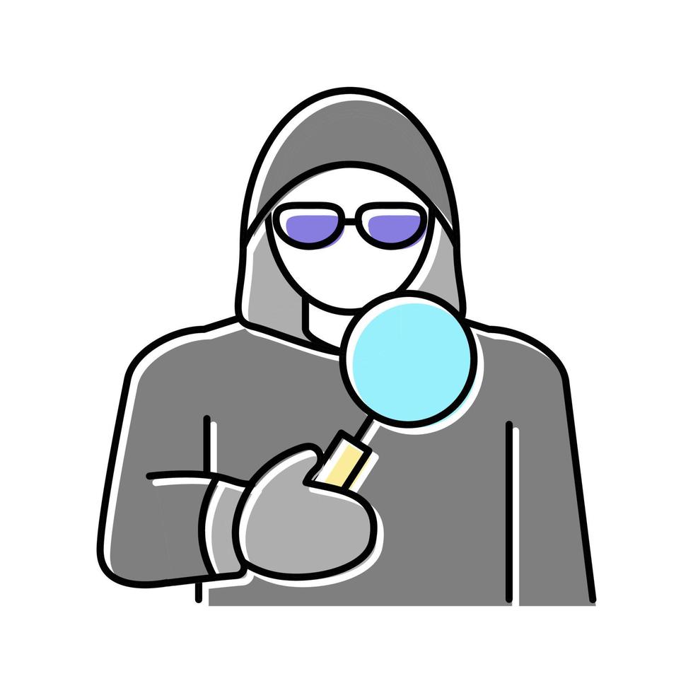 covert operations color icon vector illustration