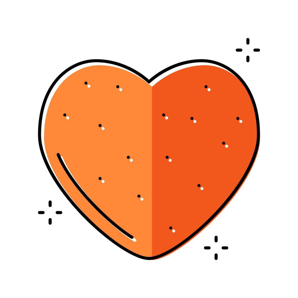 heart jelly candy gummy color icon vector illustration