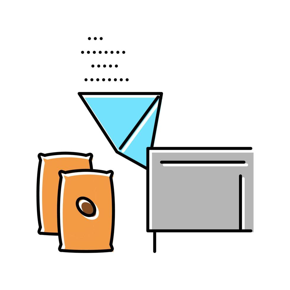 cocoa falling asleep color icon vector illustration