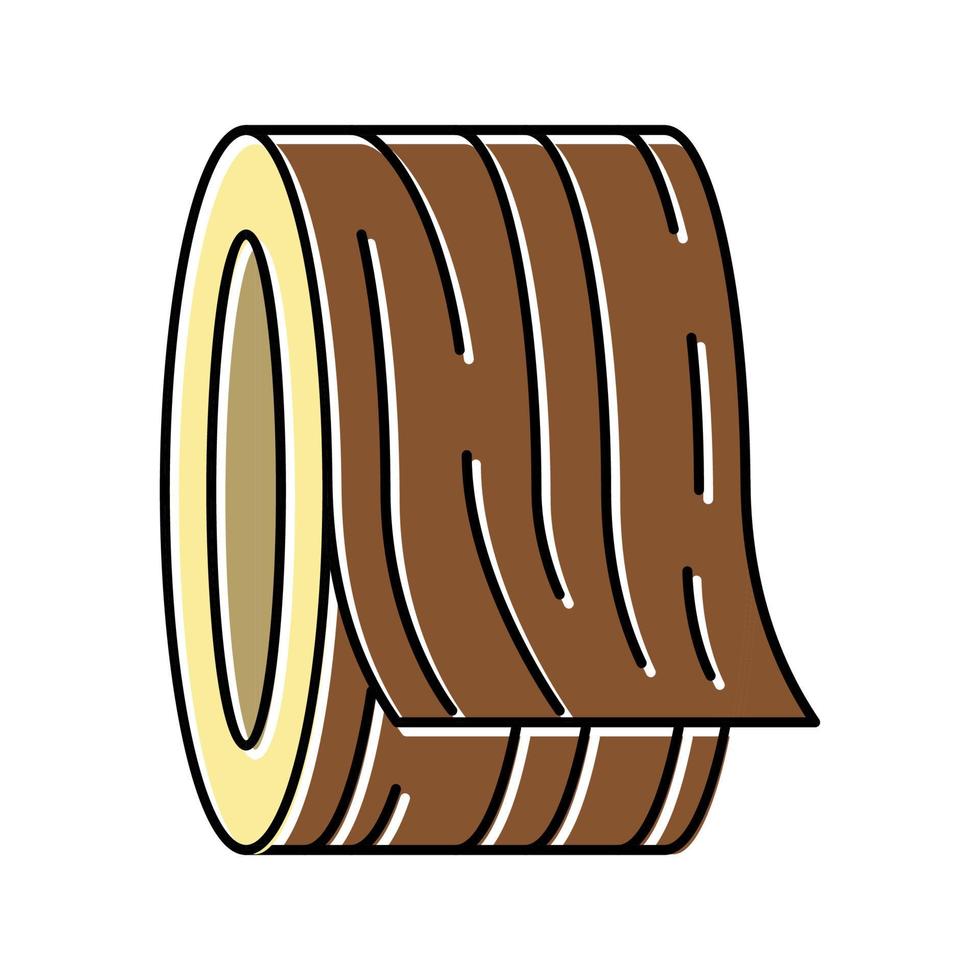 chapas de madera color icono vector ilustración