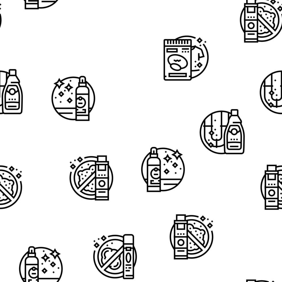 cleaner clean detergent wash hand vector seamless pattern