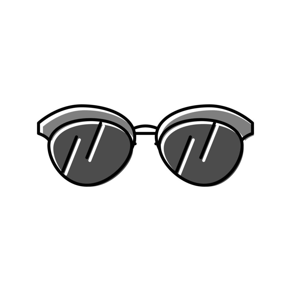 summer glasses frame color icon vector illustration