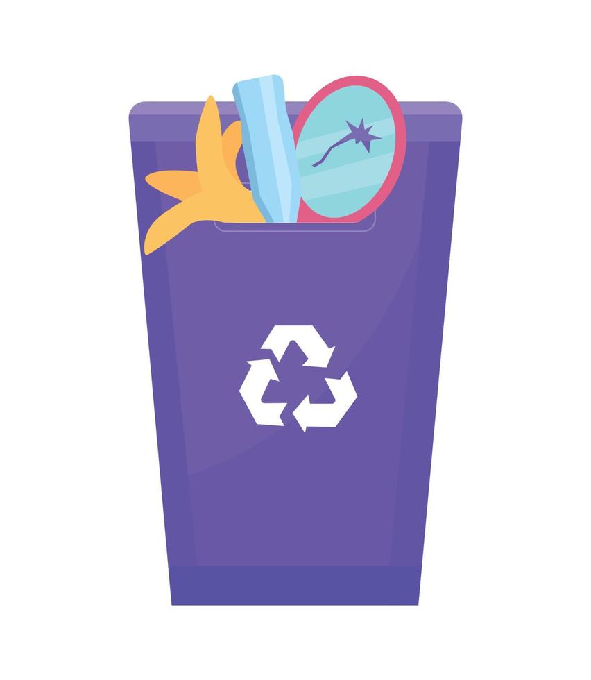 Vector illustration of Trash Bin