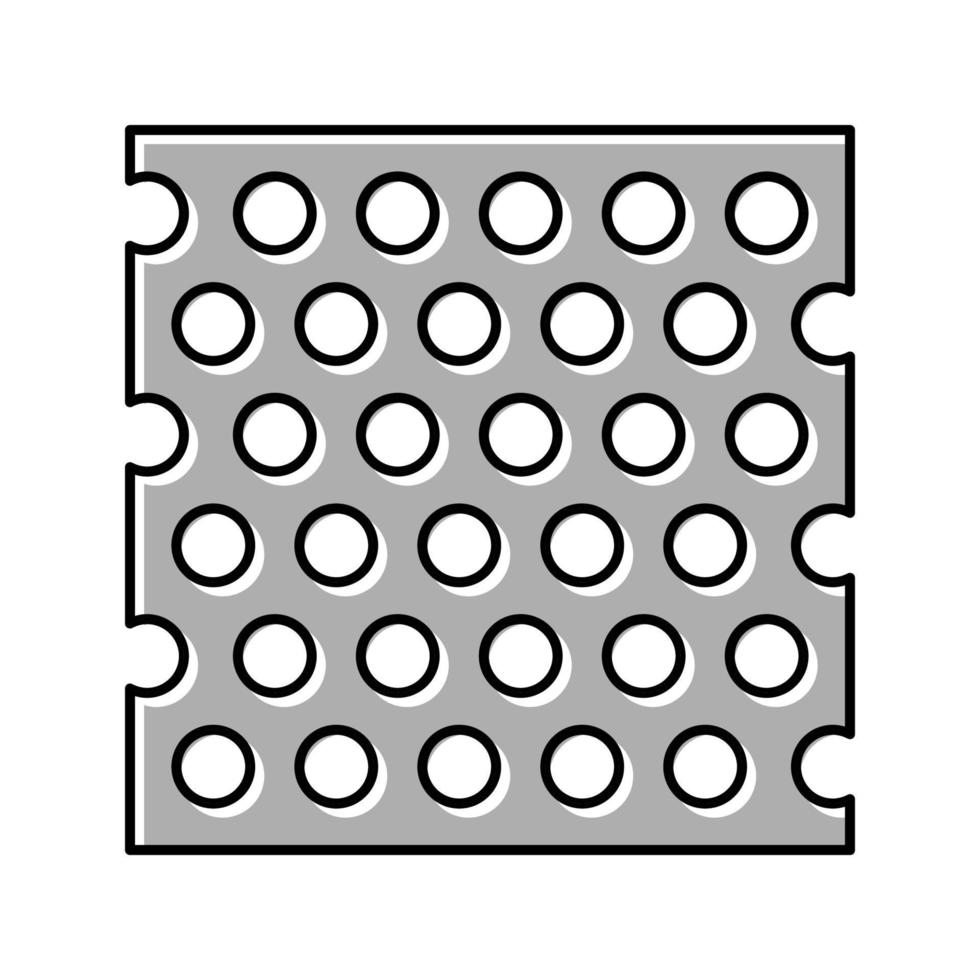 perforated sheet metal color icon vector illustration