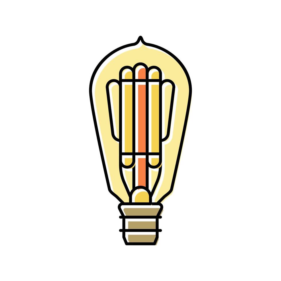 invention light bulb color icon vector illustration