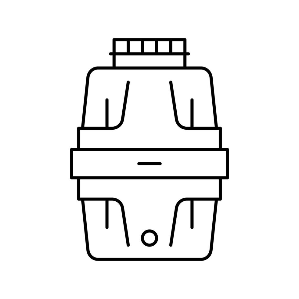 garbage disposal line icon vector illustration